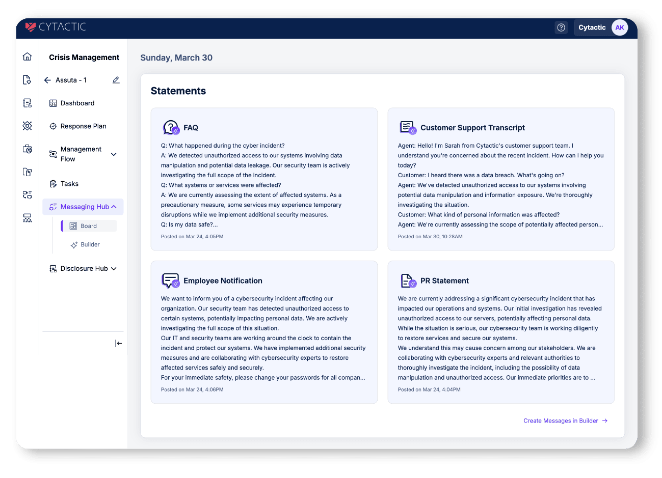 Crisis Communication AI Agent